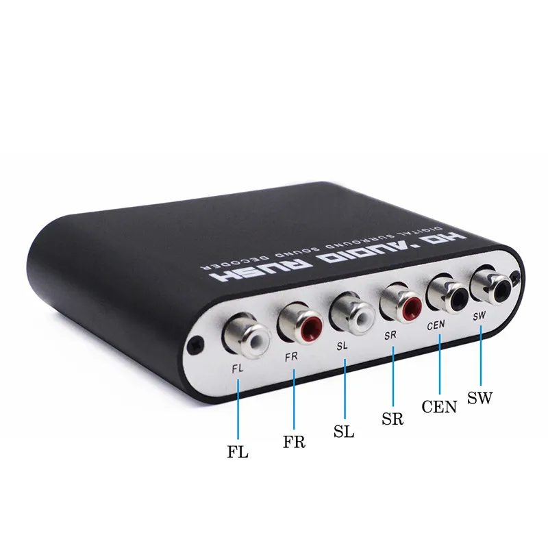 SPDIF коаксиальный к 5 1/2 1 каналу AC3/DTS аудио декодер передача объемного звука Rush для