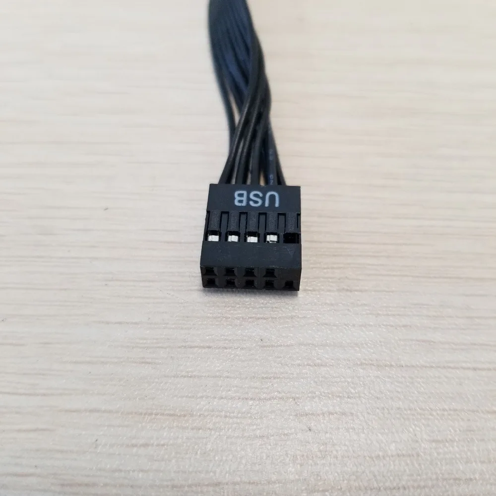 50 шт./лот материнская плата USB 9Pin папа к женскому Entension Кабель для передачи данных