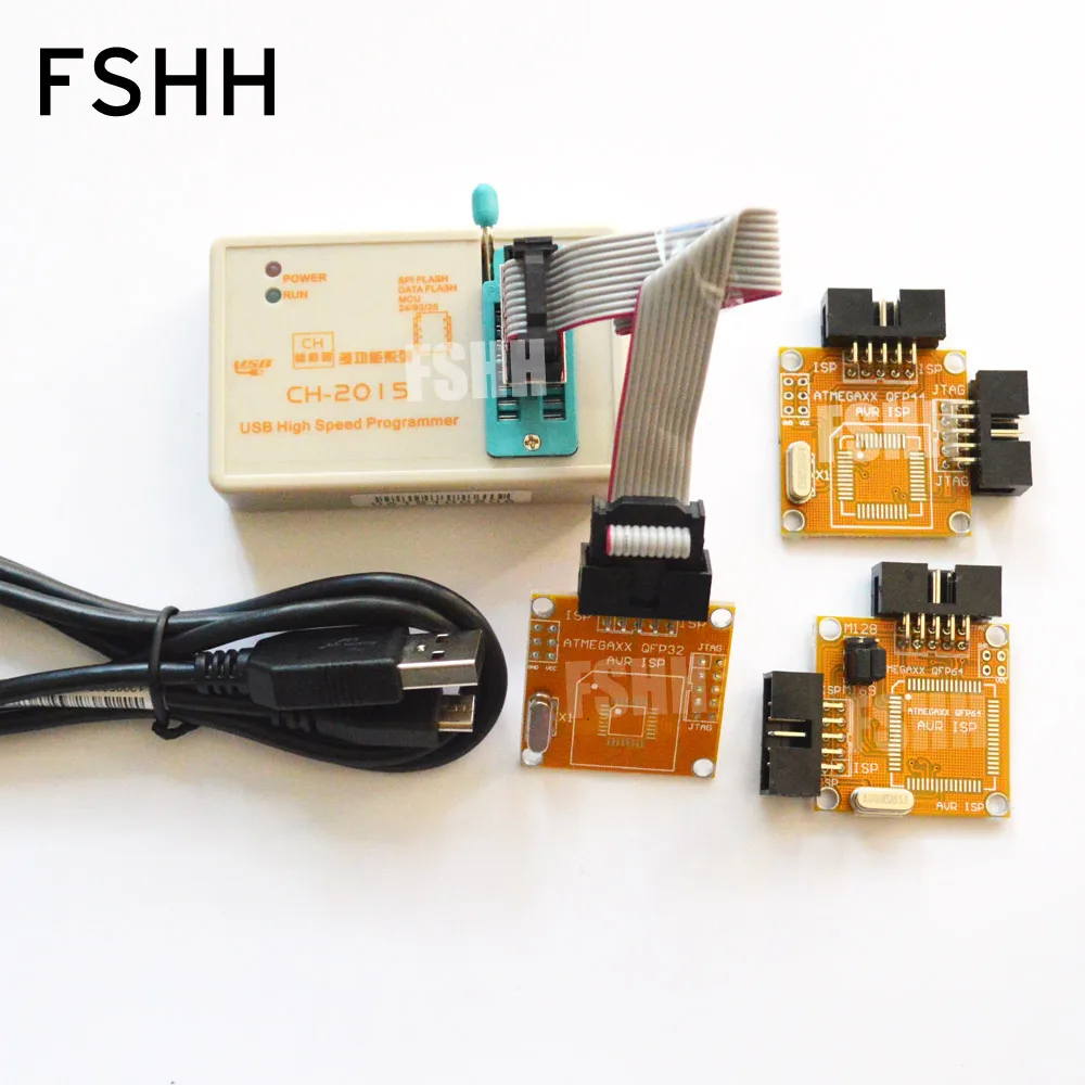Интеллектуальный Высокоскоростной USB-программатор CH2015 + TQFP32 TQFP44 TQFP64 AVR ISP