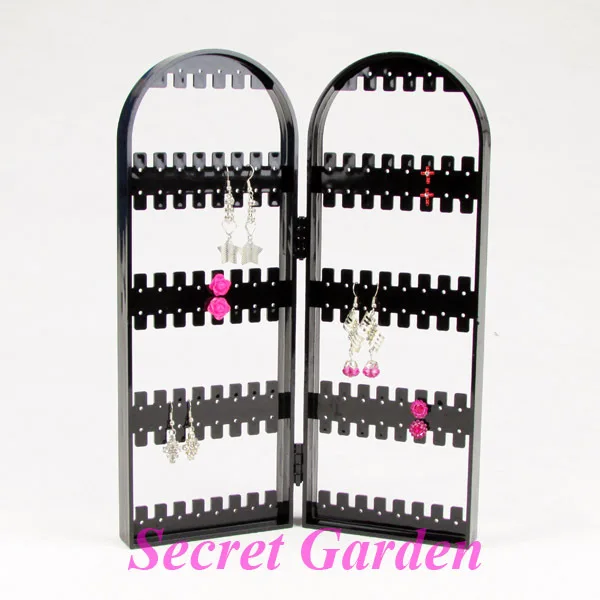 

Высококачественная Черная Пластиковая Складная подставка TONVIC для демонстрации сережек с 120 отверстиями