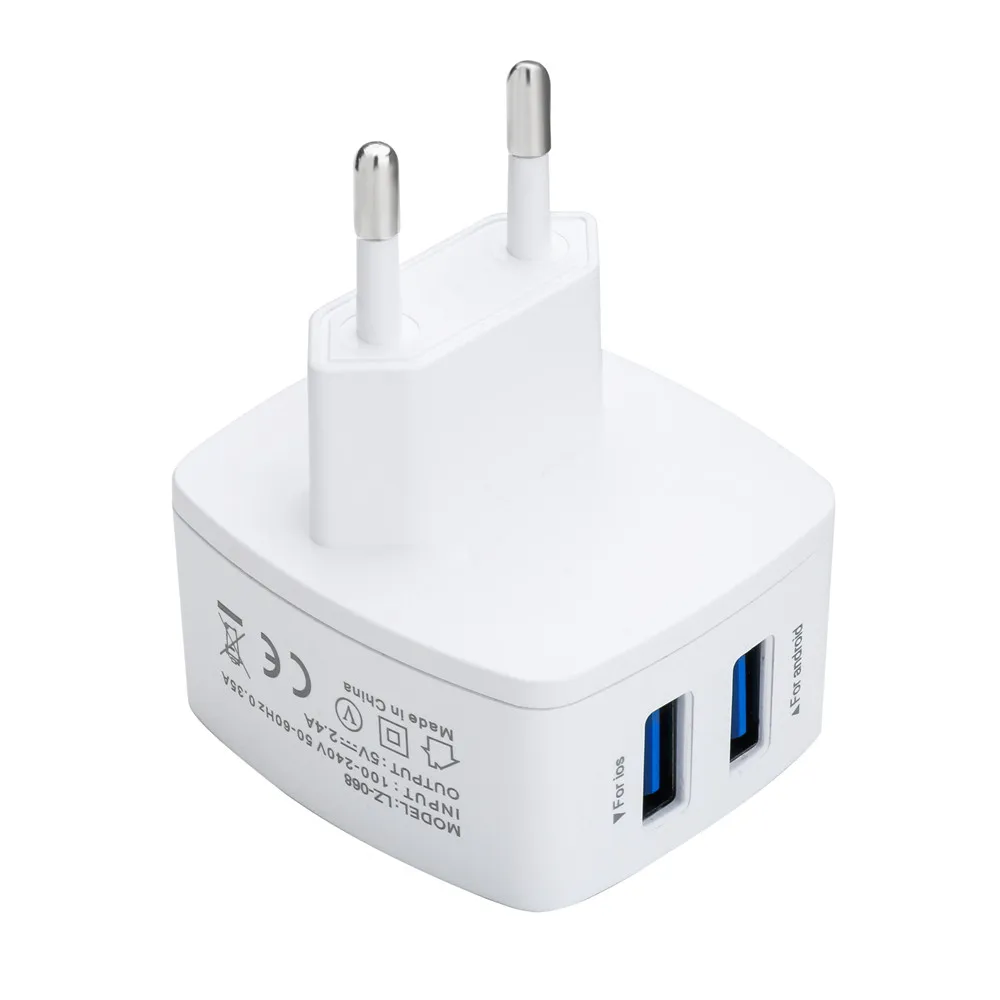 OMESHIN универсальный ЕС 5 V 3.1A 2-Порты и разъёмы USB2.0 стены Зарядное устройство