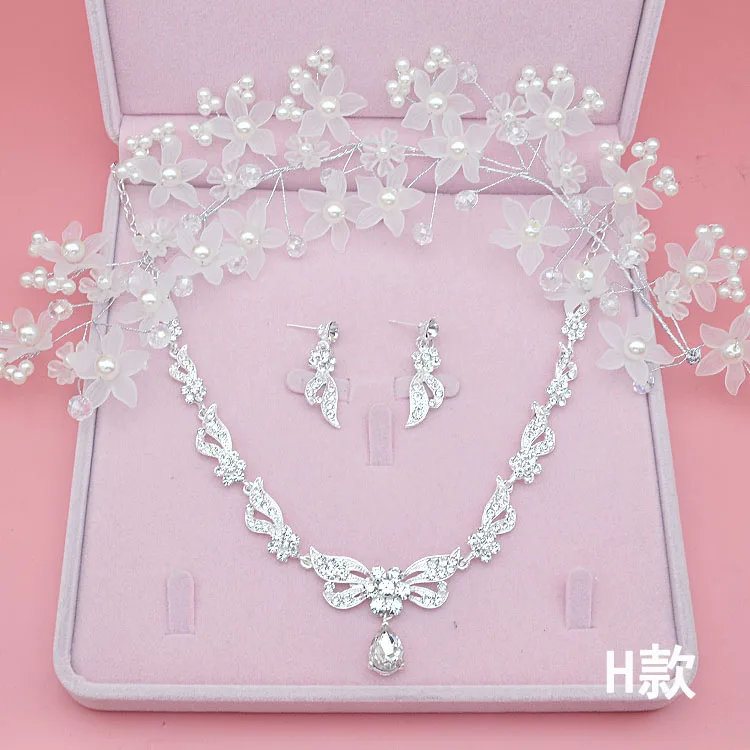 Дизайн от Moda Flor de Cristal Brincos de Noiva, 3 шт., Colares Coroas Tiaras Nupcial Do Casamento Conjuntos de Joias Acessorios