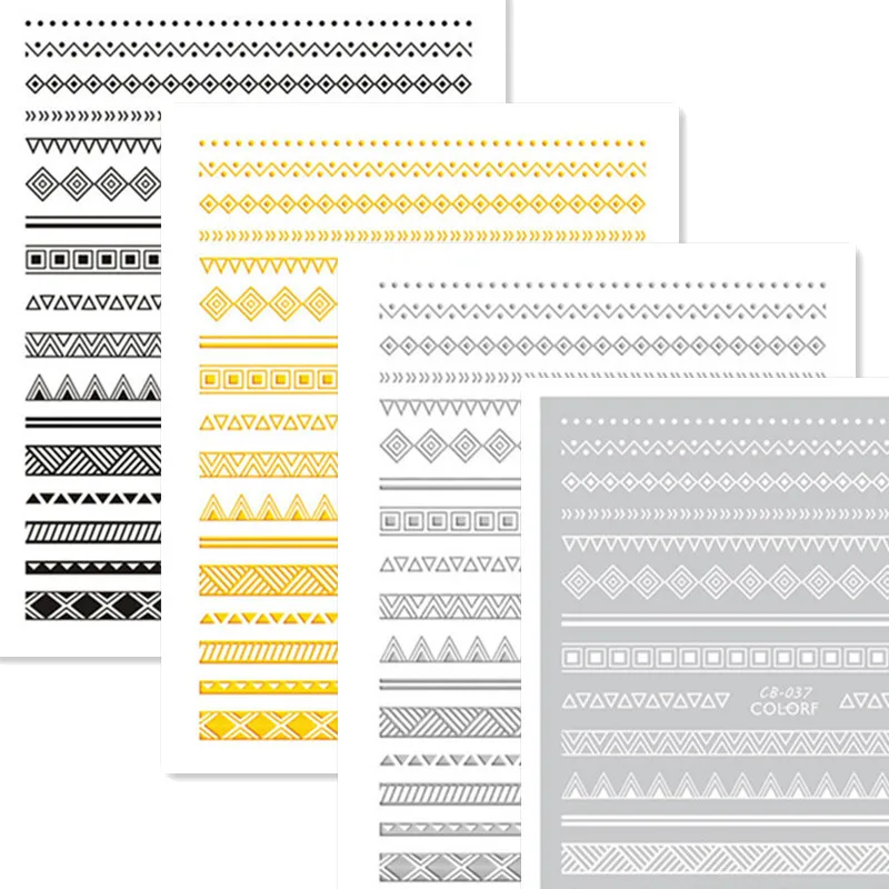 

Newest CB sereis CB-037 lace 3d nail art sticker nail decal stamping export japan