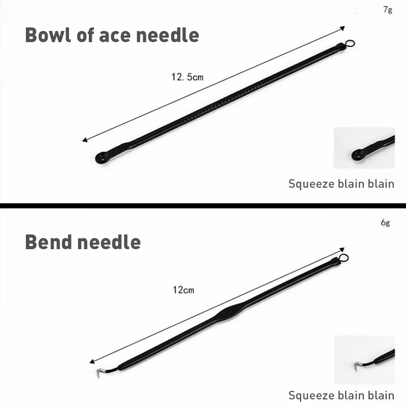 Чанни 4 шт. для удаления угрей акне иглы Нержавеющая сталь прыщей черных точек