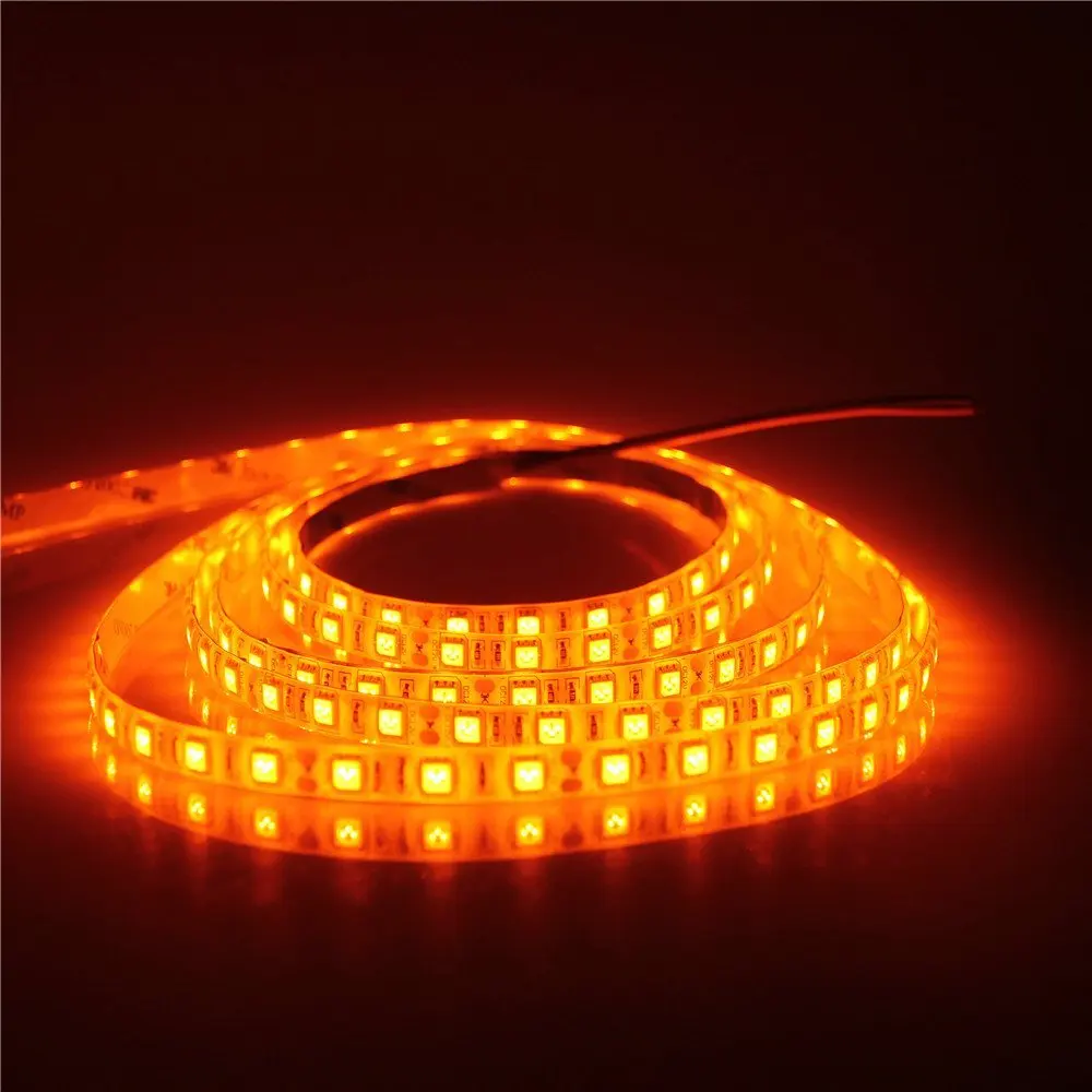 Mokungit 5050 футов 300 SMD оранжевый цвет Светодиодная гибкая полоса светильник лампа 5 м