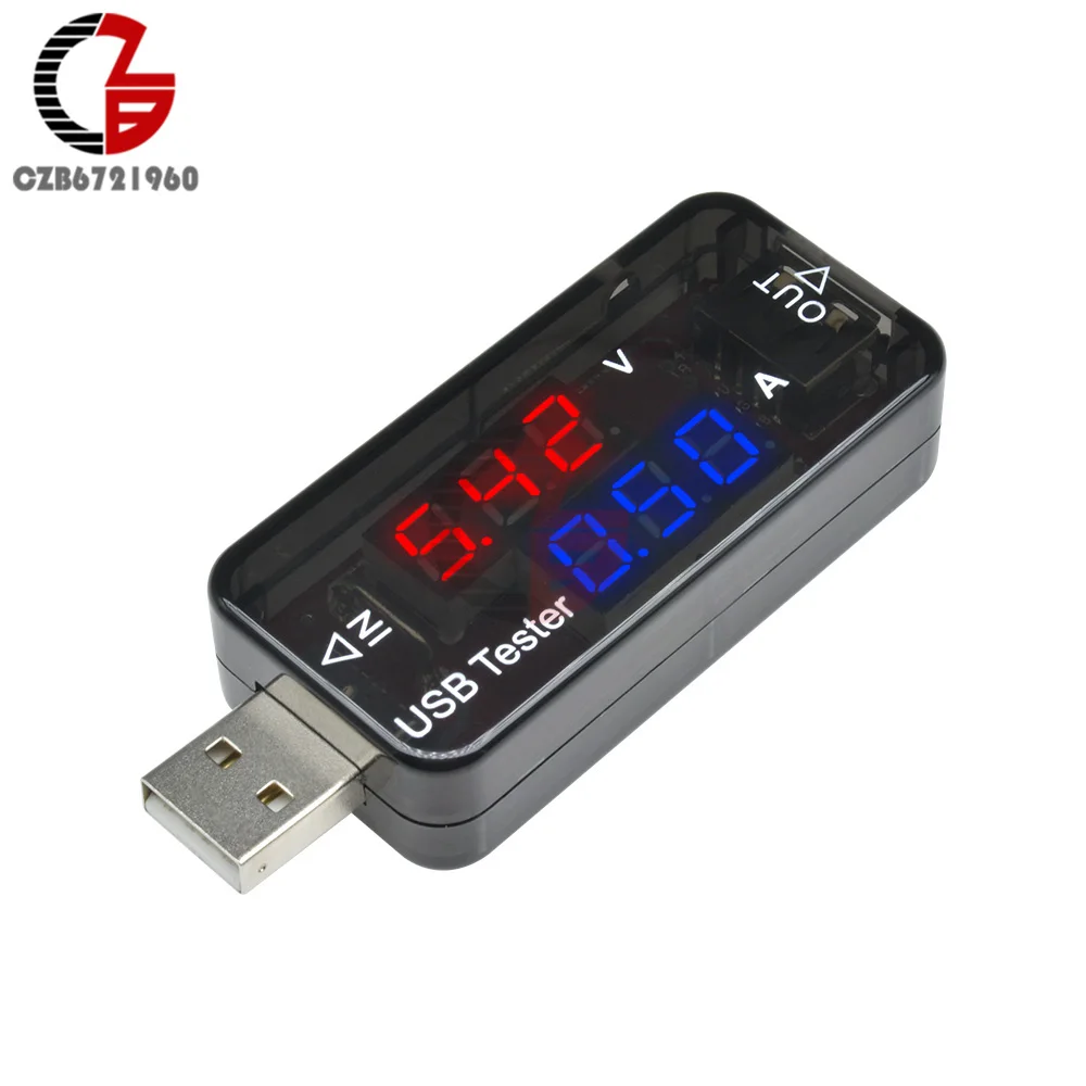 

5 в 12 В двойной дисплей светодиодный USB тестер цифровой вольтметр Амперметр автомобильный мобильный Банк питания детектор напряжения вольт-монитор зарядное устройство Доктор