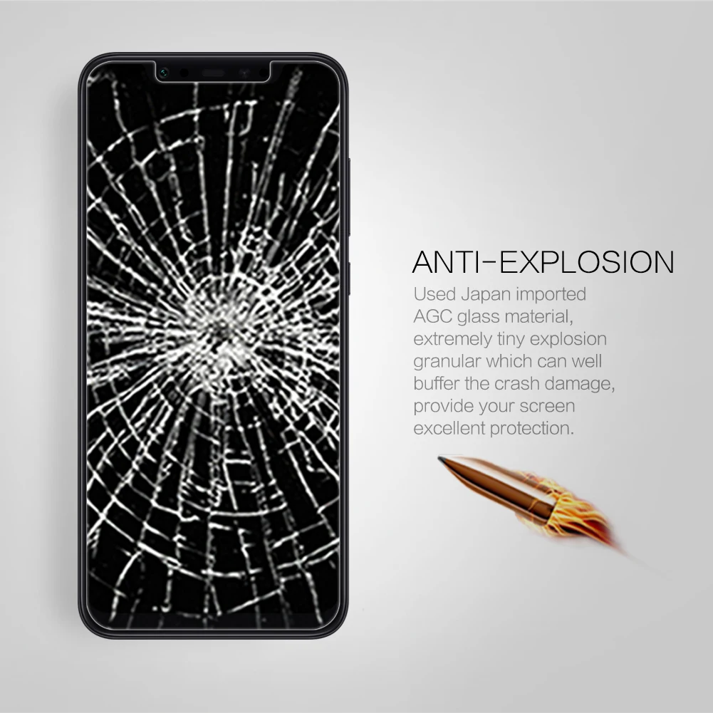 XiaoMi 8 закаленное Стекло Nillkin оригинальный удивительные H + Pro Anti-Explosion Экран