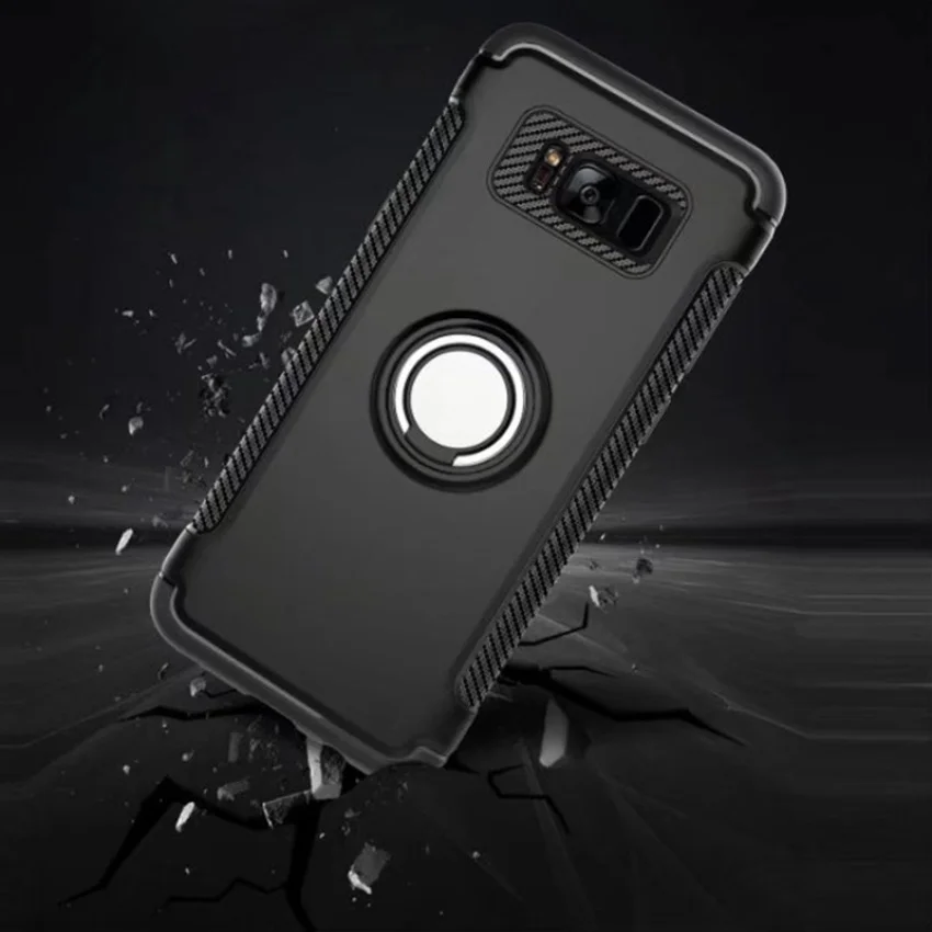 Для Samsung Galaxy S7 Edge S8 Plus Note8 чехол 2 в 1 ударопрочный 360 градусов Гибридный кольцо