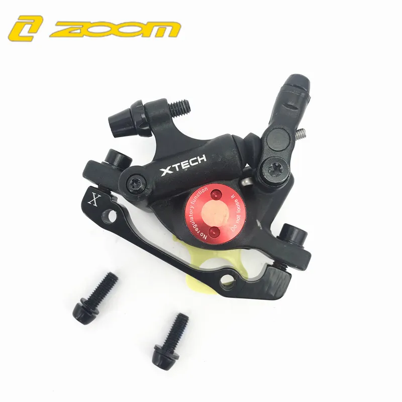 black front ZOOM MTB Дорожная гидравлическая Дисковая тормозная штангенциркуль передние и задние горные MTB велосипедные дисковые аксессуары - Цвет: black front