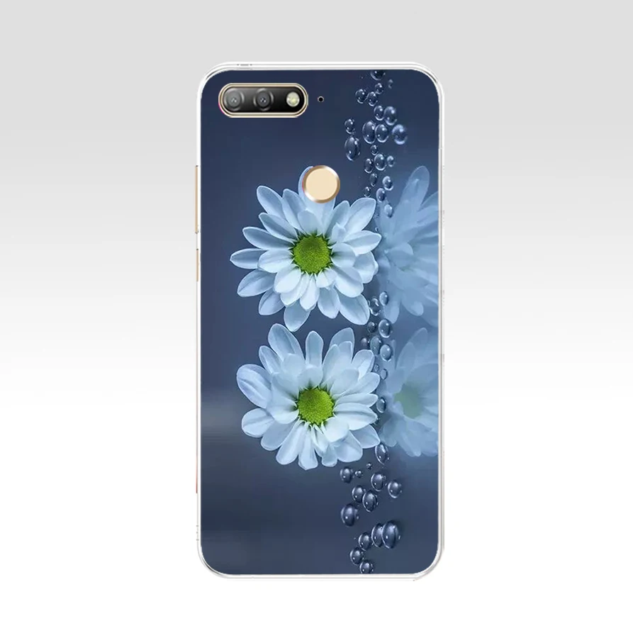 40 C для Huawei Honor 7C, чехол, 5,7 дюйма, мягкий ТПУ, силиконовый бампер, Honor 7C, чехлы для Huawei Honor 7C, AUM-L41, чехол для телефона, задняя крышка - Цвет: 40