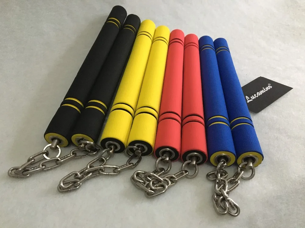 (2 шт./лот) Nunchakus боевые искусства ушу практика equi пена безопасности губка двойной