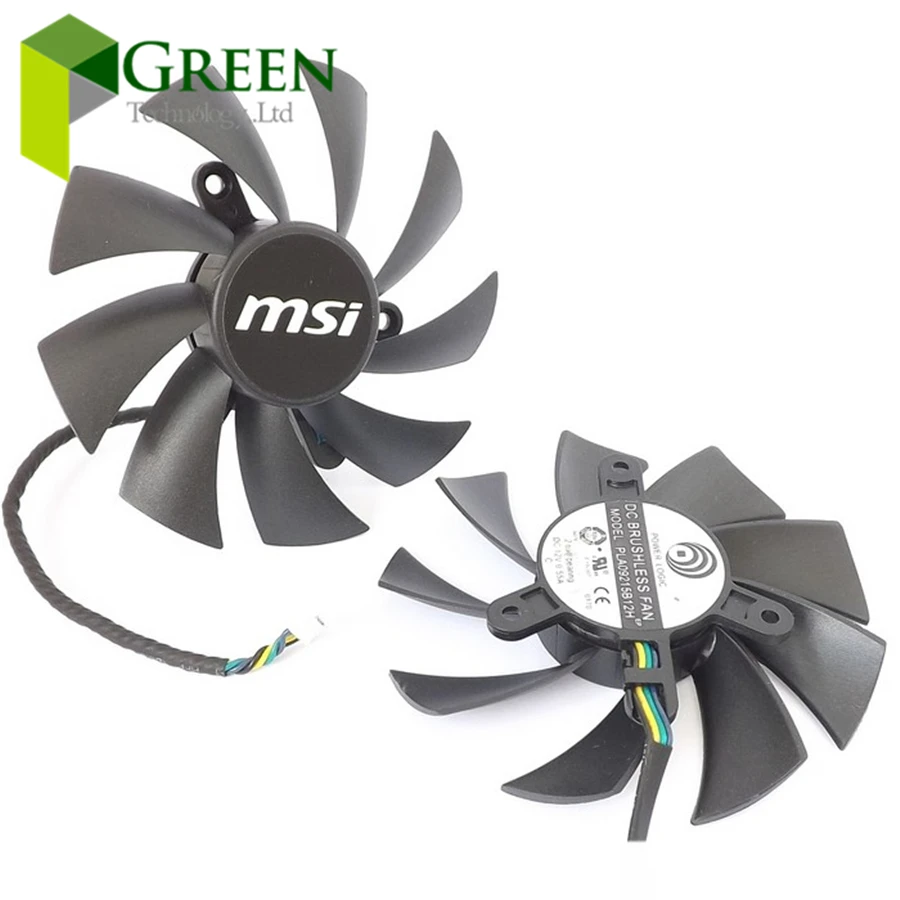 Вентилятор для видеокарты MSI N460GTX N560GTX 570 580GTX HD6870|card fan|graphics card fanpower logic pla09215b12h |