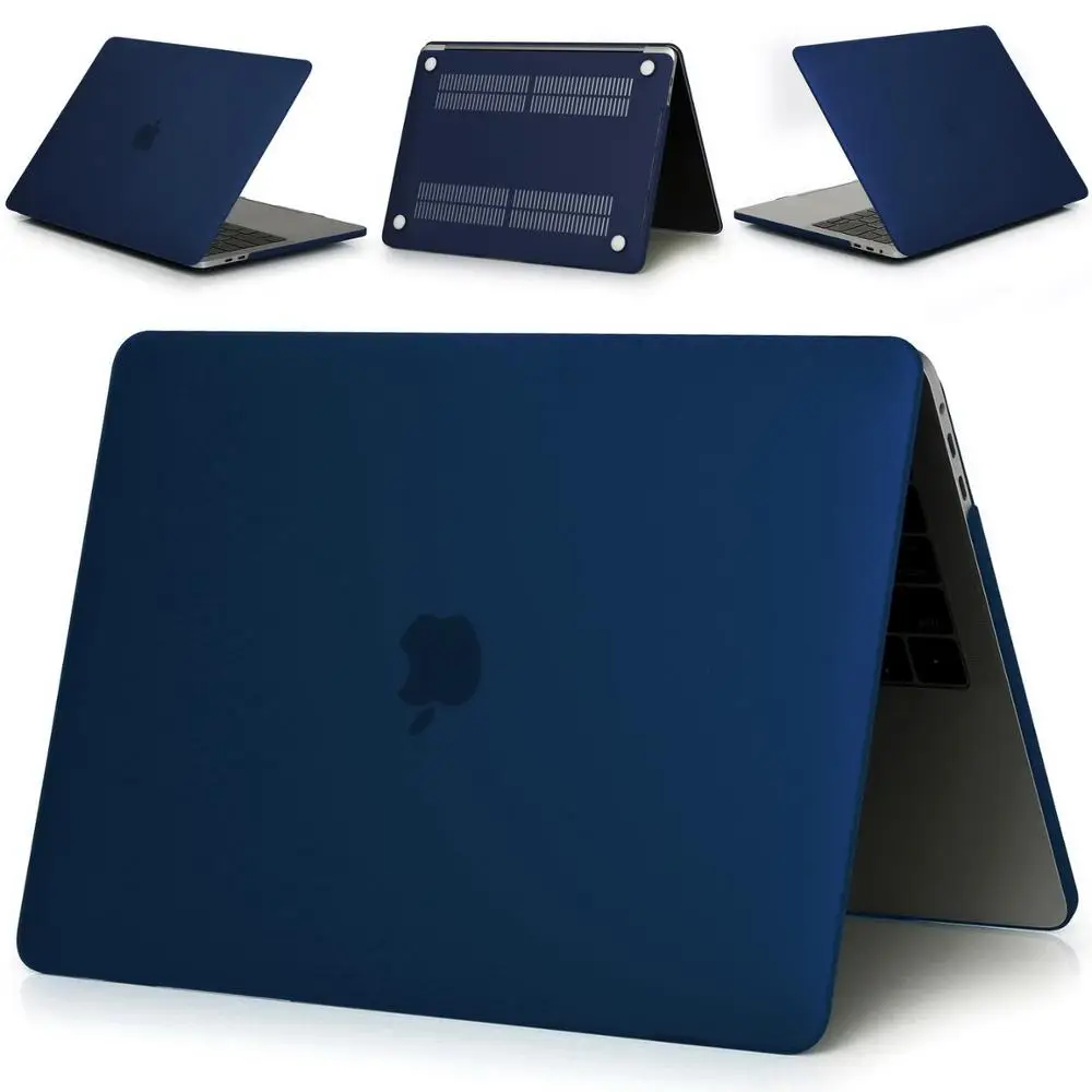 Matte mu dan blue Чехол для ноутбука MacBook Air 11 13 дюймов A1466 A1932 Pro 12 13 15 retina A1502 A1706 A1708 A1989 сумо чехол - Цвет: Matte mu dan blue