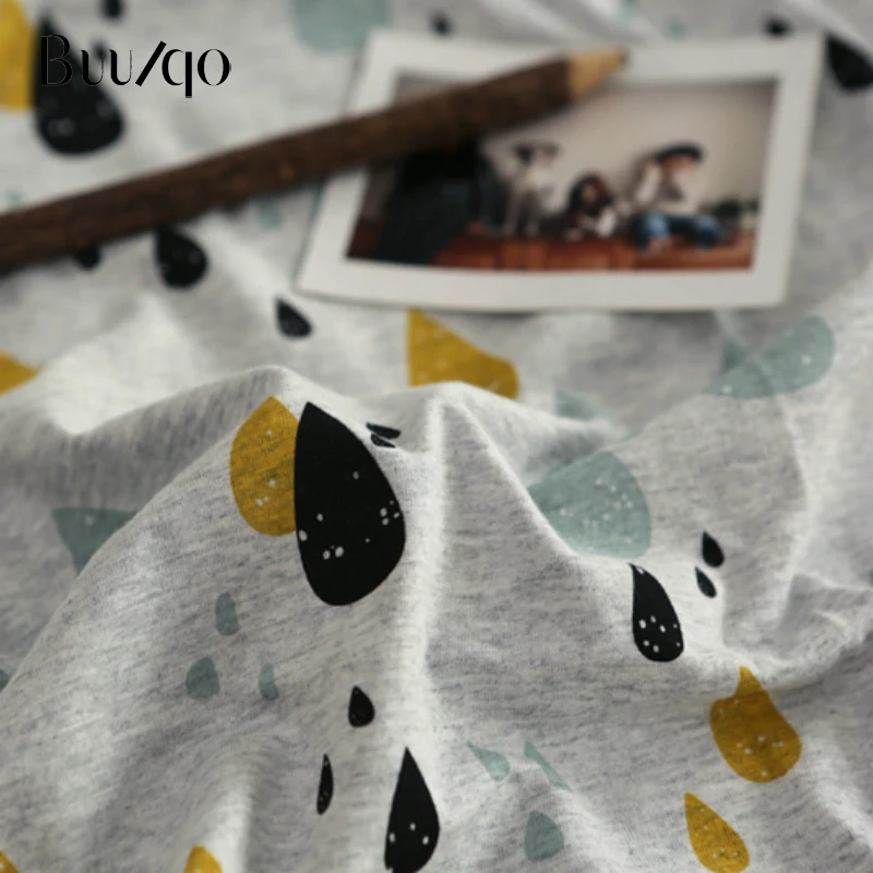 50*40 см Ткань с принтом Радуга детская трикотажная хлопчатобумажная ткань Сделай