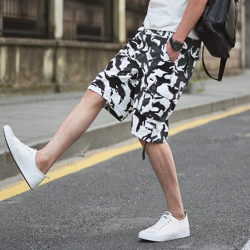 

OONU Promotion Quality-guaranteed Military Green Camouflage Camo Men Shorts Casual Multicam Bermuda Military Shorts Cargo 29-44