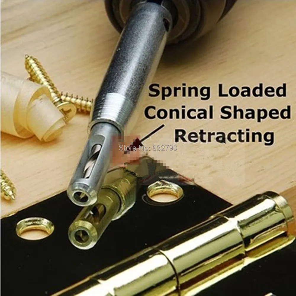 Новый 4 шт HSS Самоцентрирующийся шкаф дверная петля Аппаратные деревянные сверла