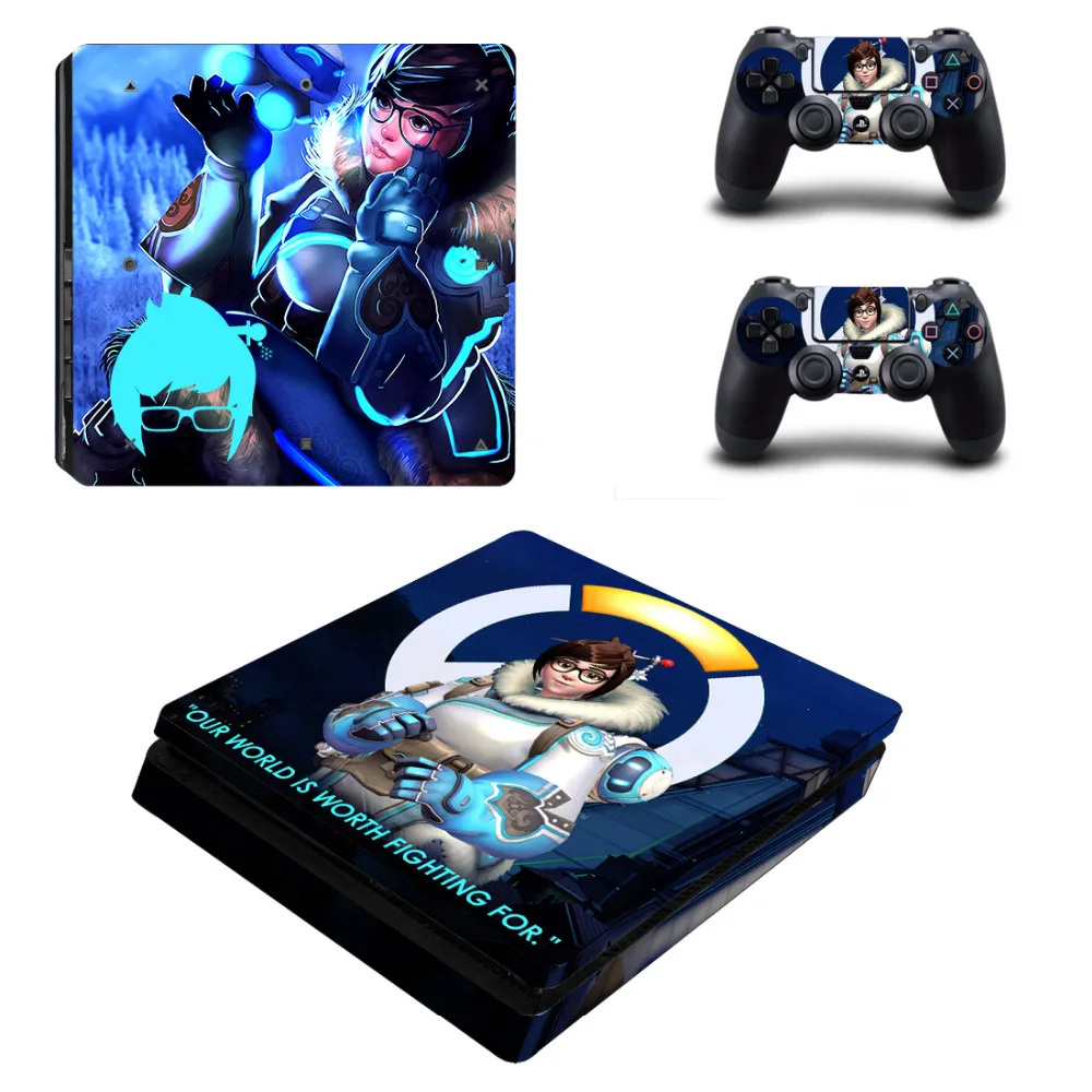 D. va PS4 тонкая наклейка для sony playstation 4 консоль и контроллер PS4 тонкая наклейка s винил