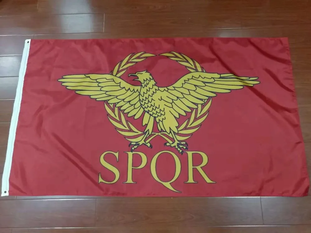 Xiangying 90x150 см SPQR Римская империя Сенат и Римский флаг|Флаги баннеры аксессуары| |