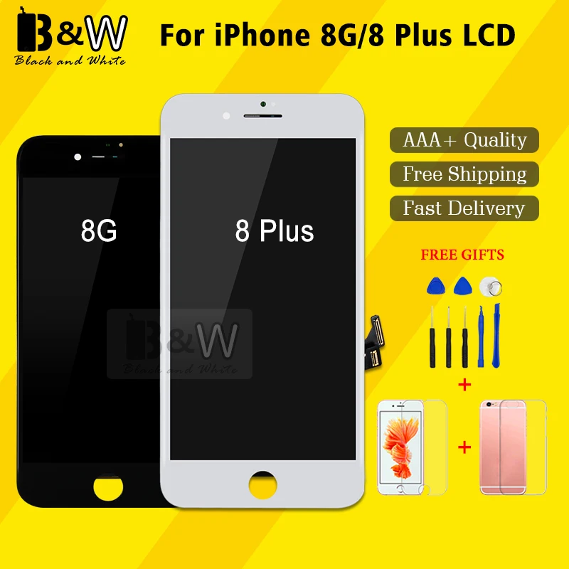 Китай Alibaba высокое качество без битых пикселей для iPhone 8 LCD 5 8P 3D сенсорный дисплей