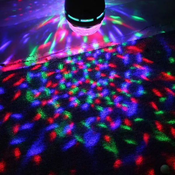 2014 Dmx Бесплатная доставка полный цвет 3 Вт E27 Rgb Led маленький хрустальный