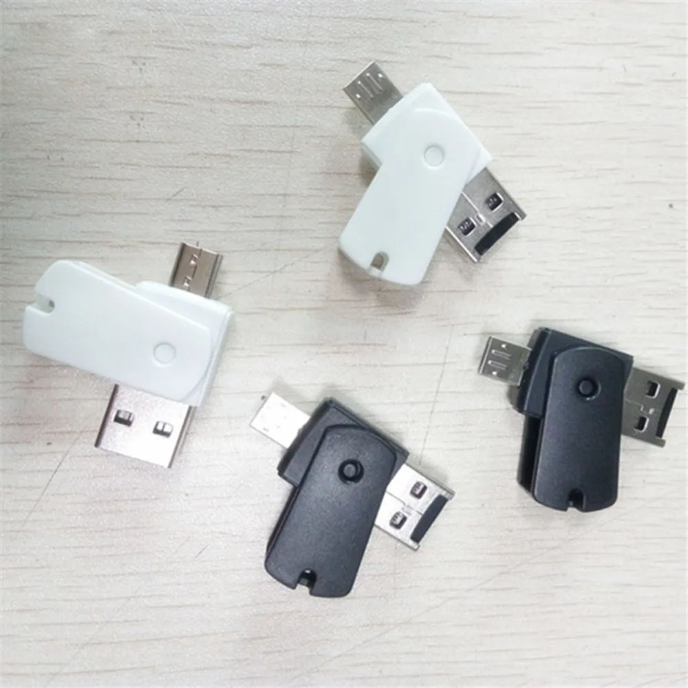 3 вида цветов Mini Micro USB 2 0 OTG адаптер + SD TF кардридер для телефонов Android внешний