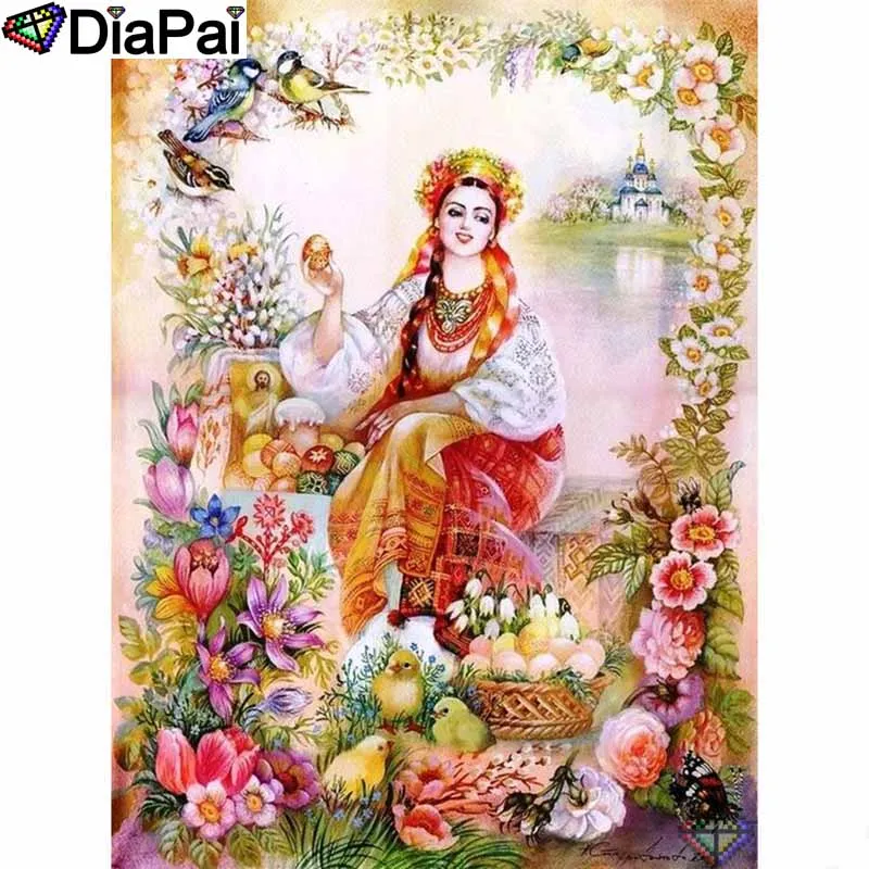 

DIAPAI 5D DIY Diamond Painting 100% Full Square/Round Drill "Beauty character" Diamond Embroidery Cross Stitch 3D Decor A22291