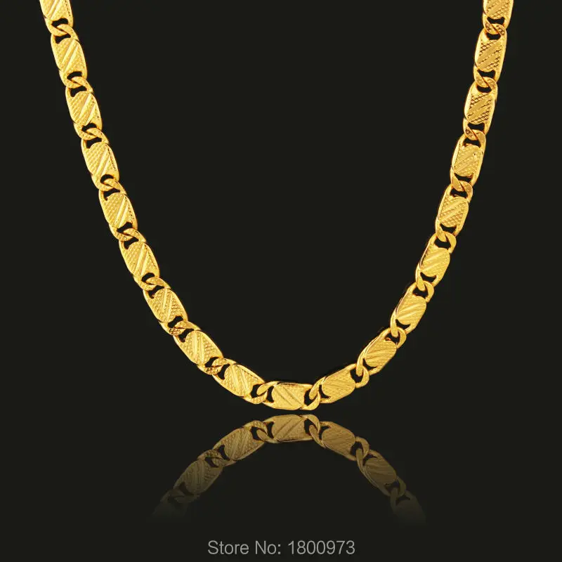 Adixyn 5 мм повседневные мужские и женские позолоченные цепочки ожерелье оптовая