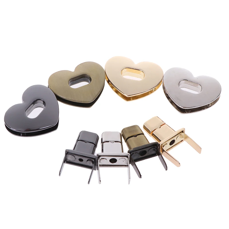 1 комплект металлическая застежка в форме сердца фурнитура для ручных сумок