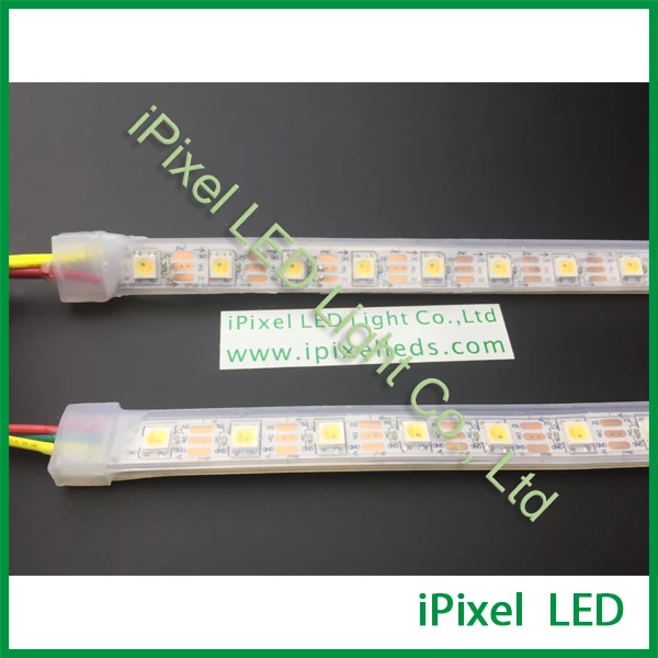 Широкоформатная Светодиодная лента SK6812/WS2812B SMD5050 60 светодиодов/м желтая теплая
