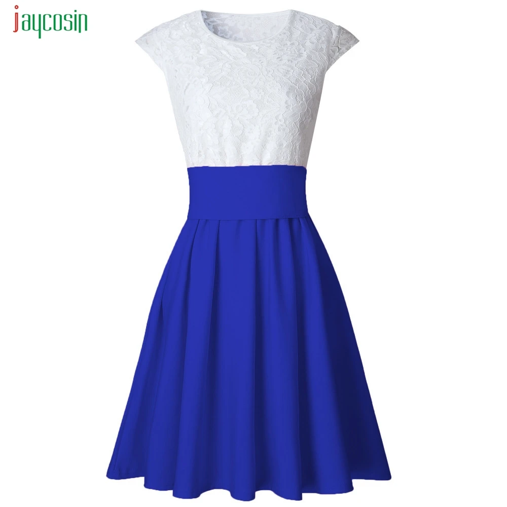 Женские кружевные платья Jaycosin милое однотонное бальное платье женский модный
