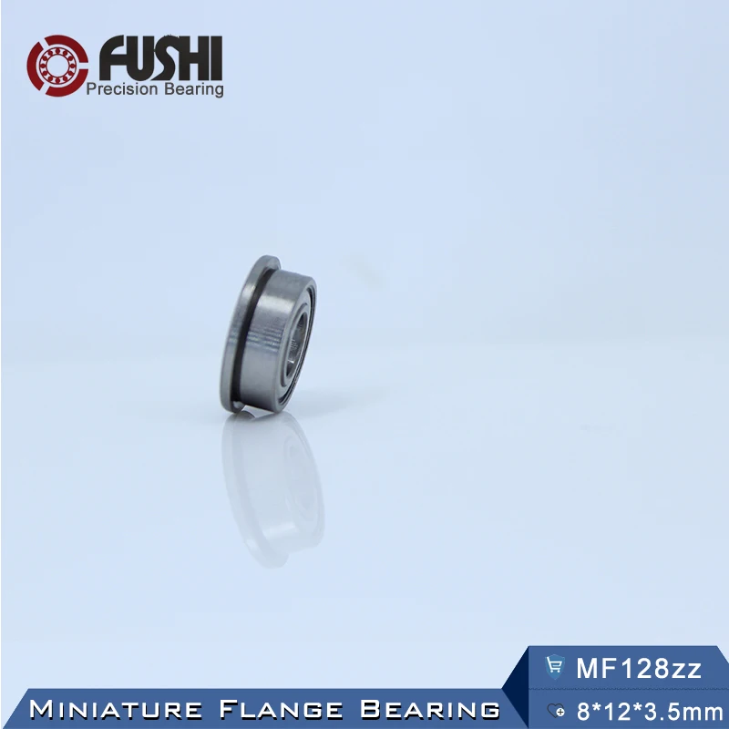 MF128ZZ подшипник ABEC-5(10 шт.) 8*12*3,5 мм миниатюрные фланцевые MF128Z шарикоподшипники MF128 ZZ