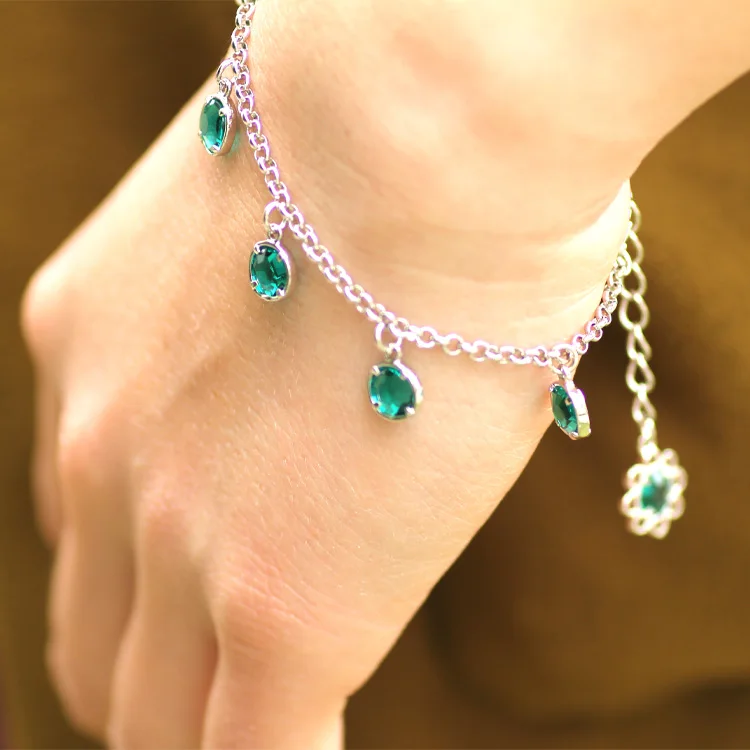 Shangquan модные вечерние серьги и браслет красивые ювелирные изделия в форме цветка