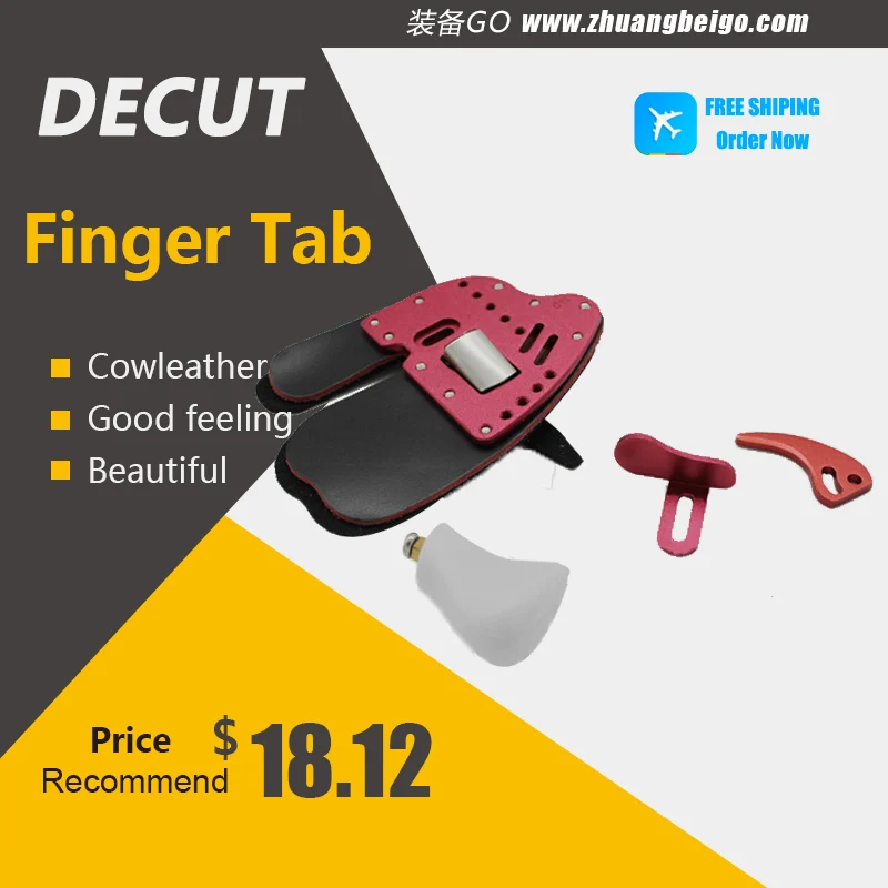 Dechut HOCKII finger tab Красивая коровья кожа защита пальцев костюм для рекурсивного лука