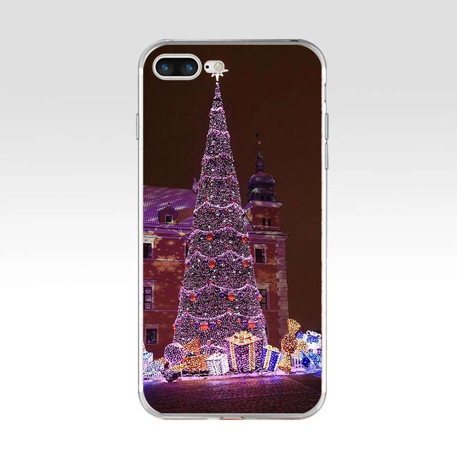 6 148WE Мягкий силиконовый чехол из ТПУ с новогодней елкой для Apple iPhone 6 6s 7 8 plus чехол - Цвет: 6
