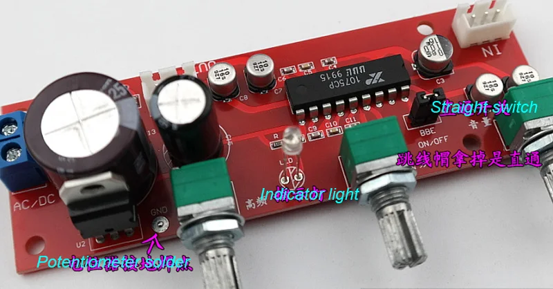 Lusya XR1075 BBE Тон аудио доска BBE предусилитель высокими частотами регулировки баса предусилитель доска DC 12 V-24 V AC 9-16 V T0743