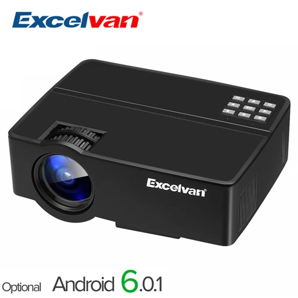 Excelvan E08 E09 проектор для домашнего кинотеатра 1080P (опционально Android OS Bluetooth WIFI