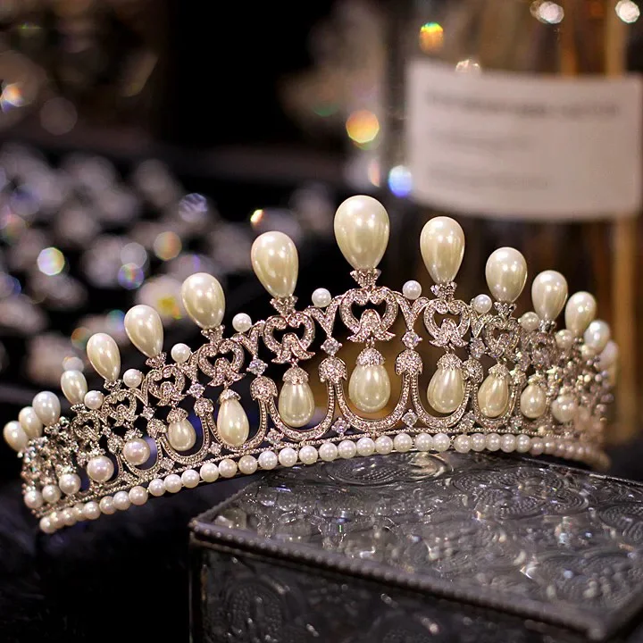 Новая роскошная Корона A + свадебные диадемы со стразами для женщин королевская