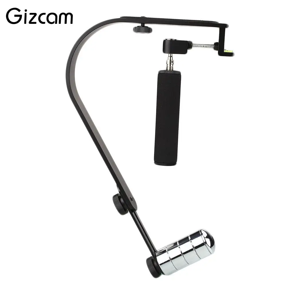 Gizcam Алюминий сплав Ручной Стабилизатор рукоятка для DV Камера Спорт действий