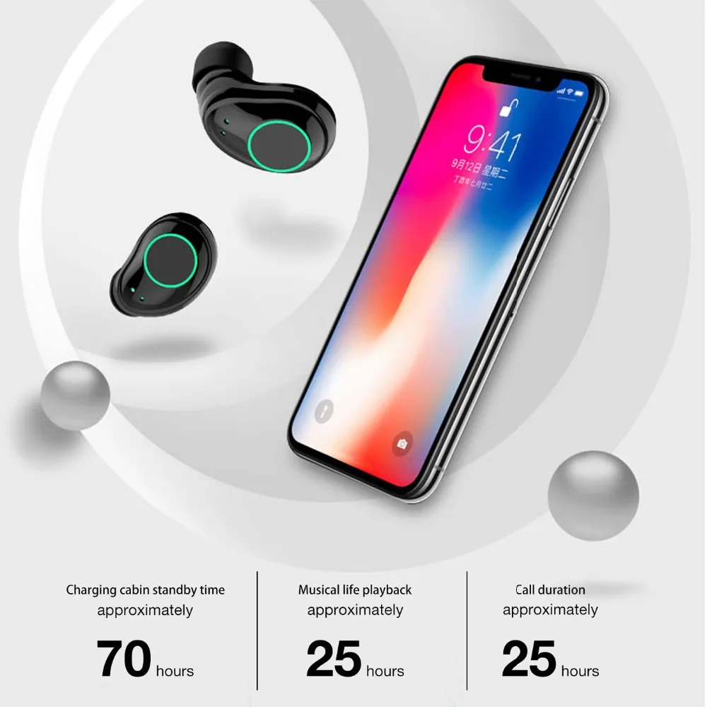 XGODY X23 TWS Новые Bluetooth 5 0 наушники беспроводные стерео Hands free Спортивные с