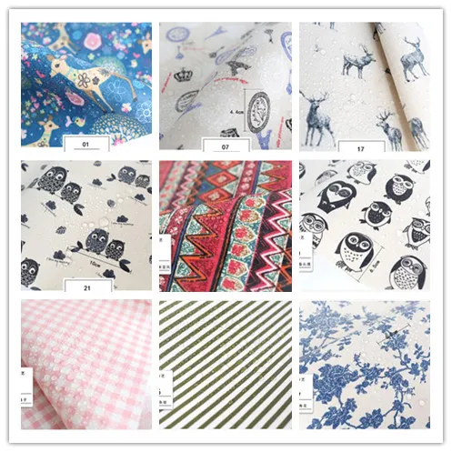 Водонепроницаемый льняной ткани ткань для скатерти лоскутное выкройки diy мешок