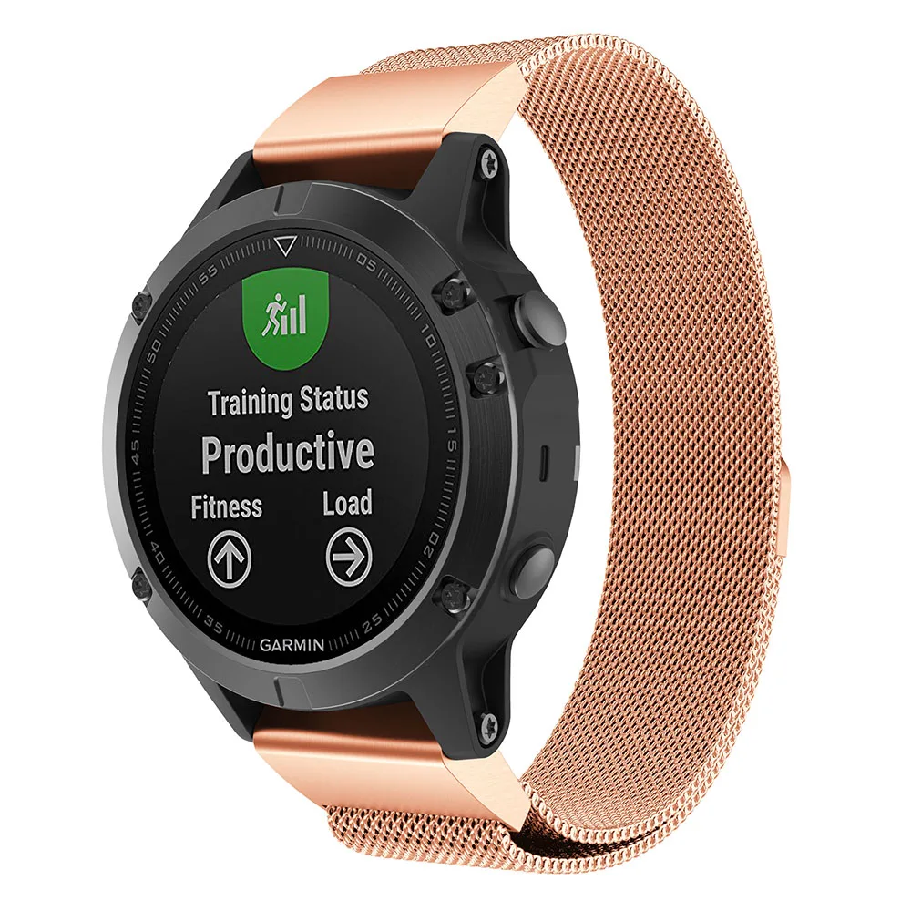 26 22 20 мм ремешок для часов Ремешок для Garmin Fenix5 6/5X 5S 3 3HR часы Quick Release easy fit нержавеющая сталь Миланская петля ремешок