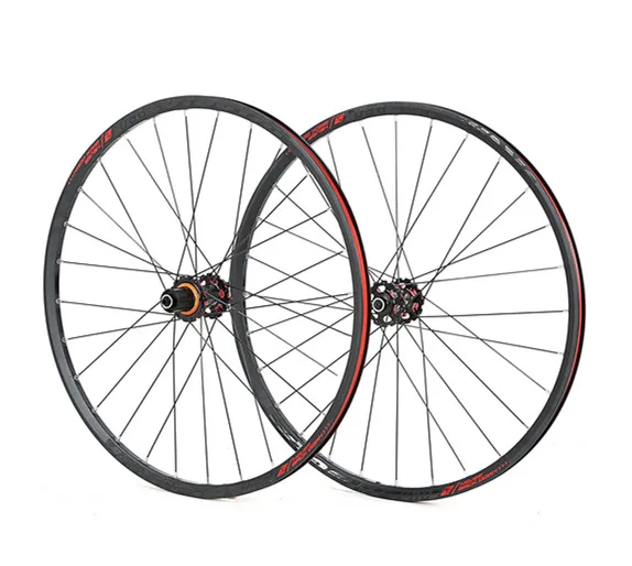 26inch QR black red JKLapin горный велосипед 26 дюймов колеса из углеродного волокна герметичный подшипник колеса 27,5 29 дюймов сплав обод QR/через ось - Цвет: 26inch QR black red
