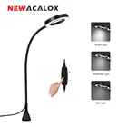 Увеличительное стекло NEWACALOX USB 3X со светодиодной подсветильник кой, мощная магнитная гибкая лупа для чтения, верстака для пайки