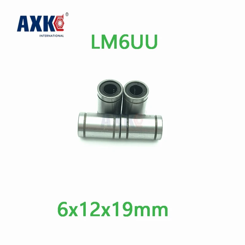 Линейная направляющая AXK запчасти для фрезерных станков с ЧПУ Lm6uu 6 мм 6x12x19 втулка
