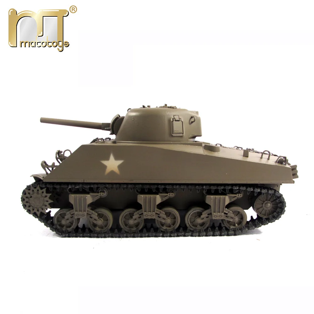 MATO II мировая война M4A3(75) W Шерман Полный металлический пульт дистанционного управления Recoil Barrel инфракрасные боевые танки 1/16 масштаб