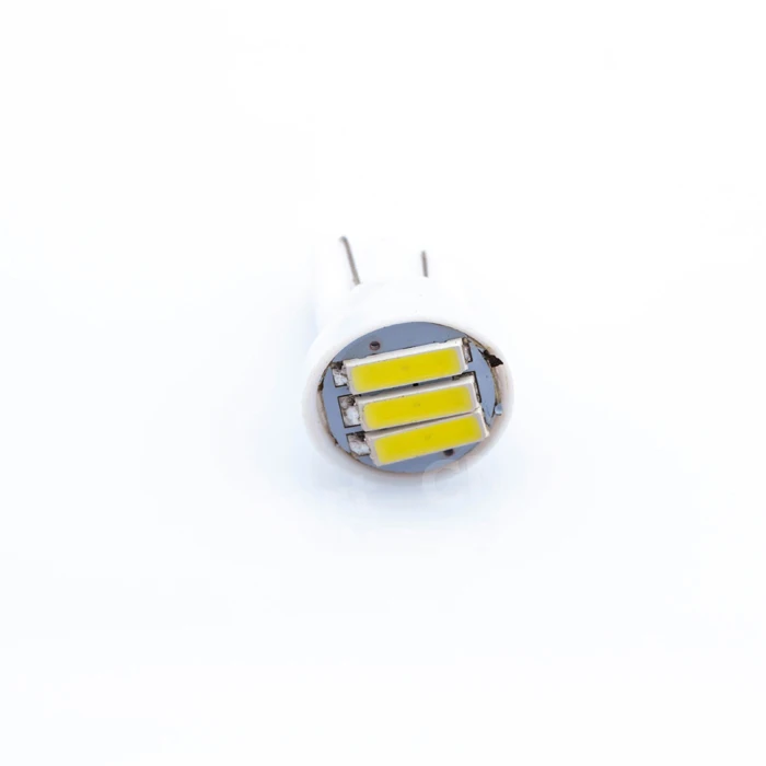 2X T10 3 SMD 7014 светодиодный 3SMD 7020 1 Вт белого и синего цвета красный зеленый желтый W5W