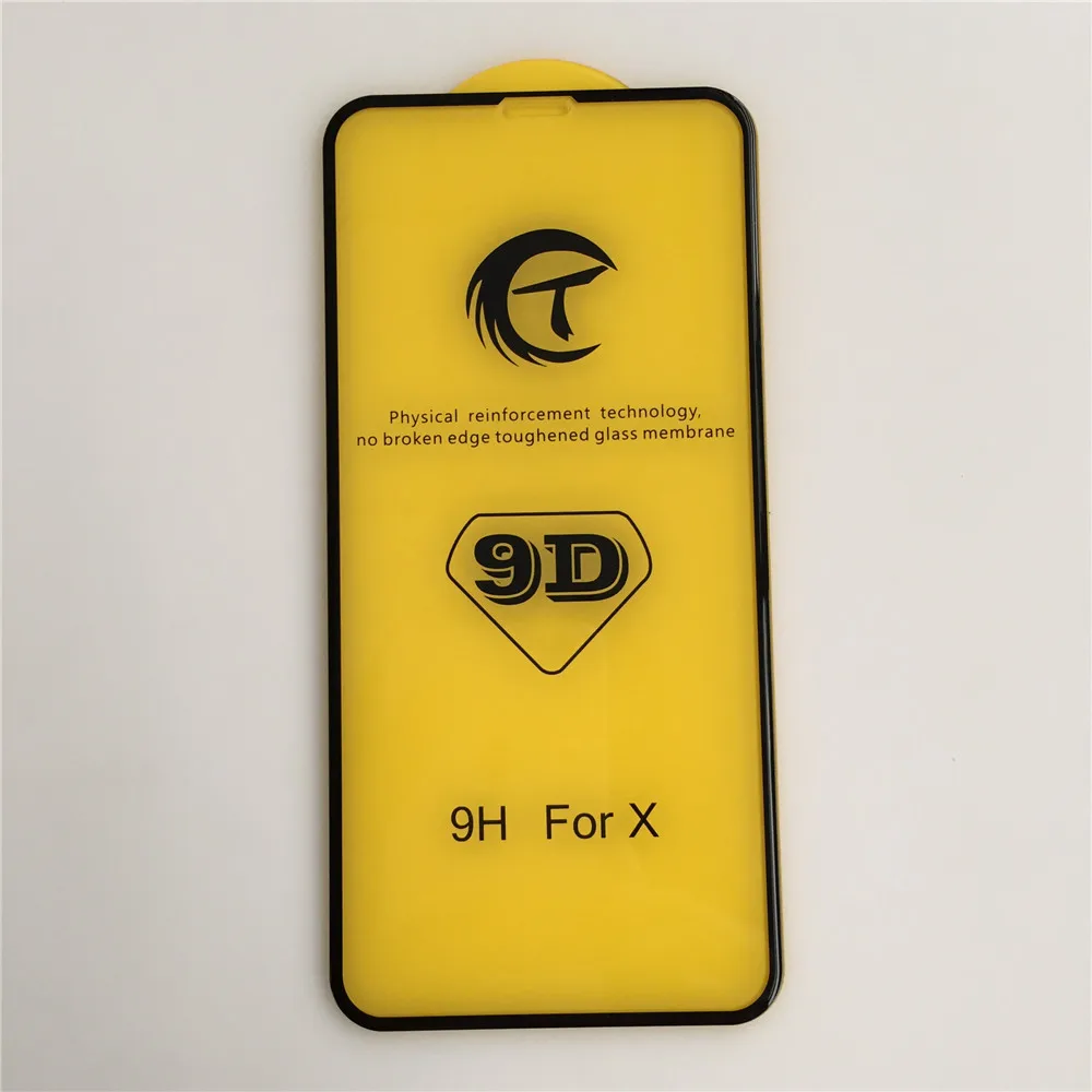 SZYSGSD 20 шт./партия 5D закаленное стекло для iPhone 7 8 Plus протектор экрана X XR XS крышка