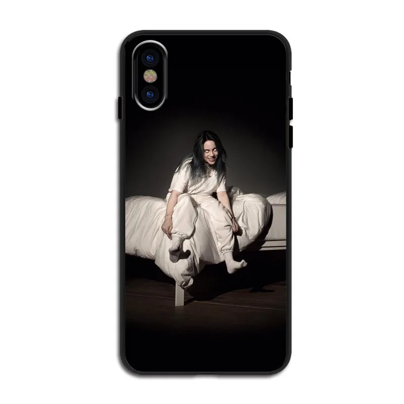 TPU Billie eilish rainbow blohsh глаза океана, мягкие силиконовые черные ТПУ чехлы для телефонов, чехол для iPhone 11 Pro Max 5S 7 8Plus XS XR XS MAX - Цвет: TPU