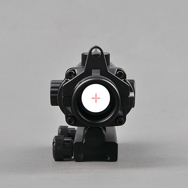 ACOG 1X32 с красным лазером прицел оптический прицел Прицелы для охоты с 20 мм рельсами для страйкбола пистолет Trijicon винтовка