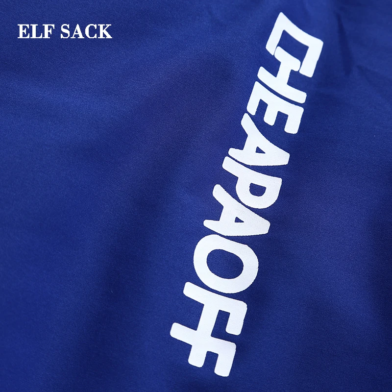 ELFSACK, зима, новинка, Теплый Женский пуховик, Повседневный, полный, с надписью, 90%, белый утиный пух, пальто, толстая, с широкой талией, модный, женский пуховик